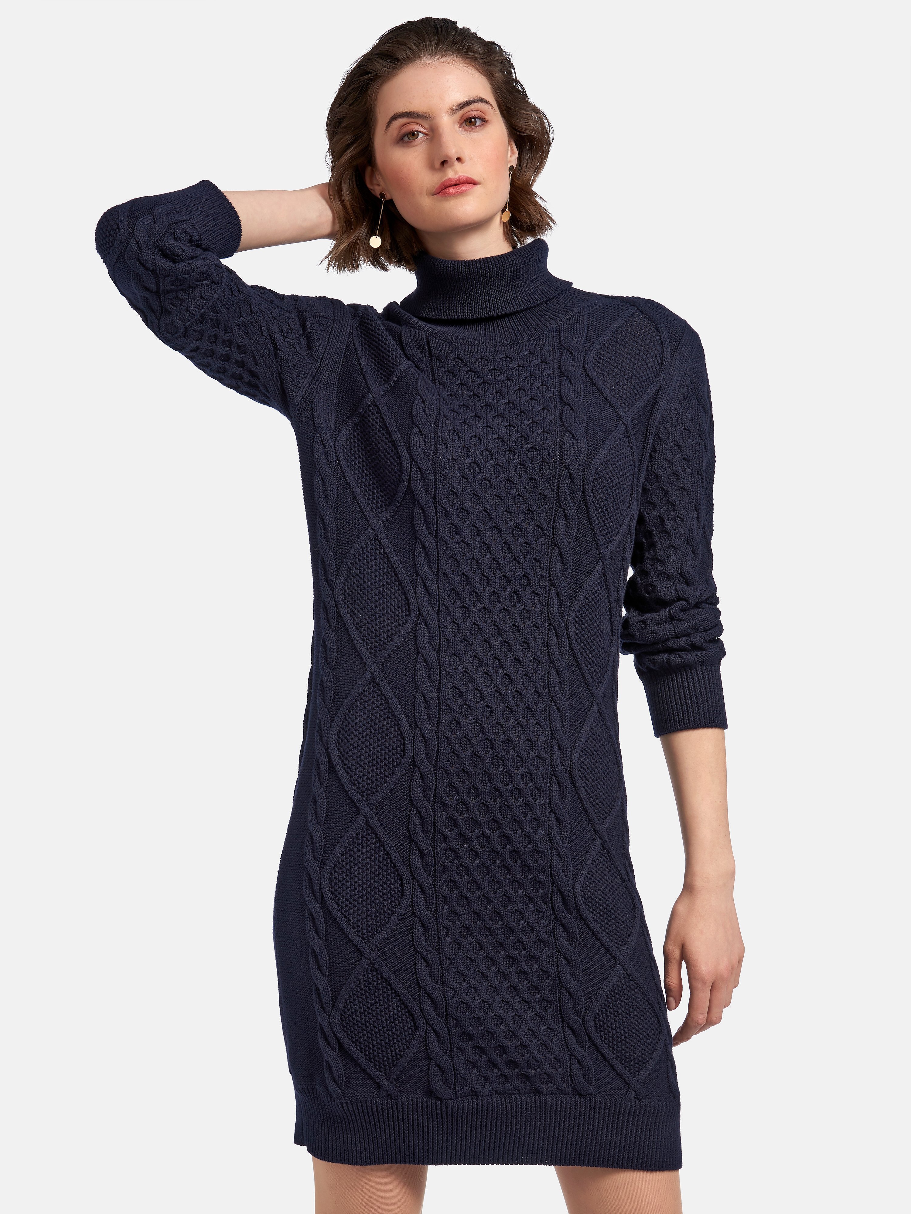 Strickkleid mit Rollkragen