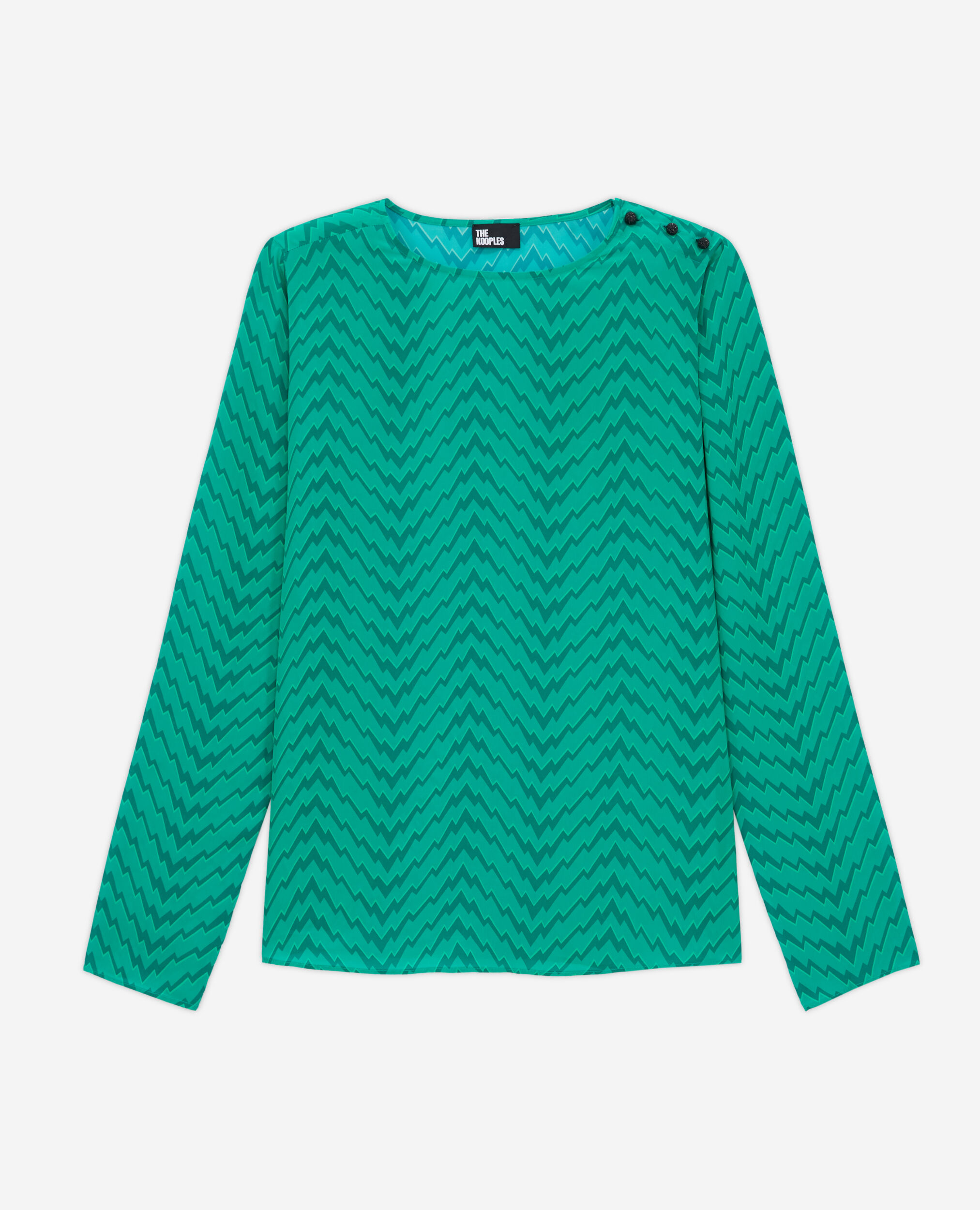 Top imprimé vert