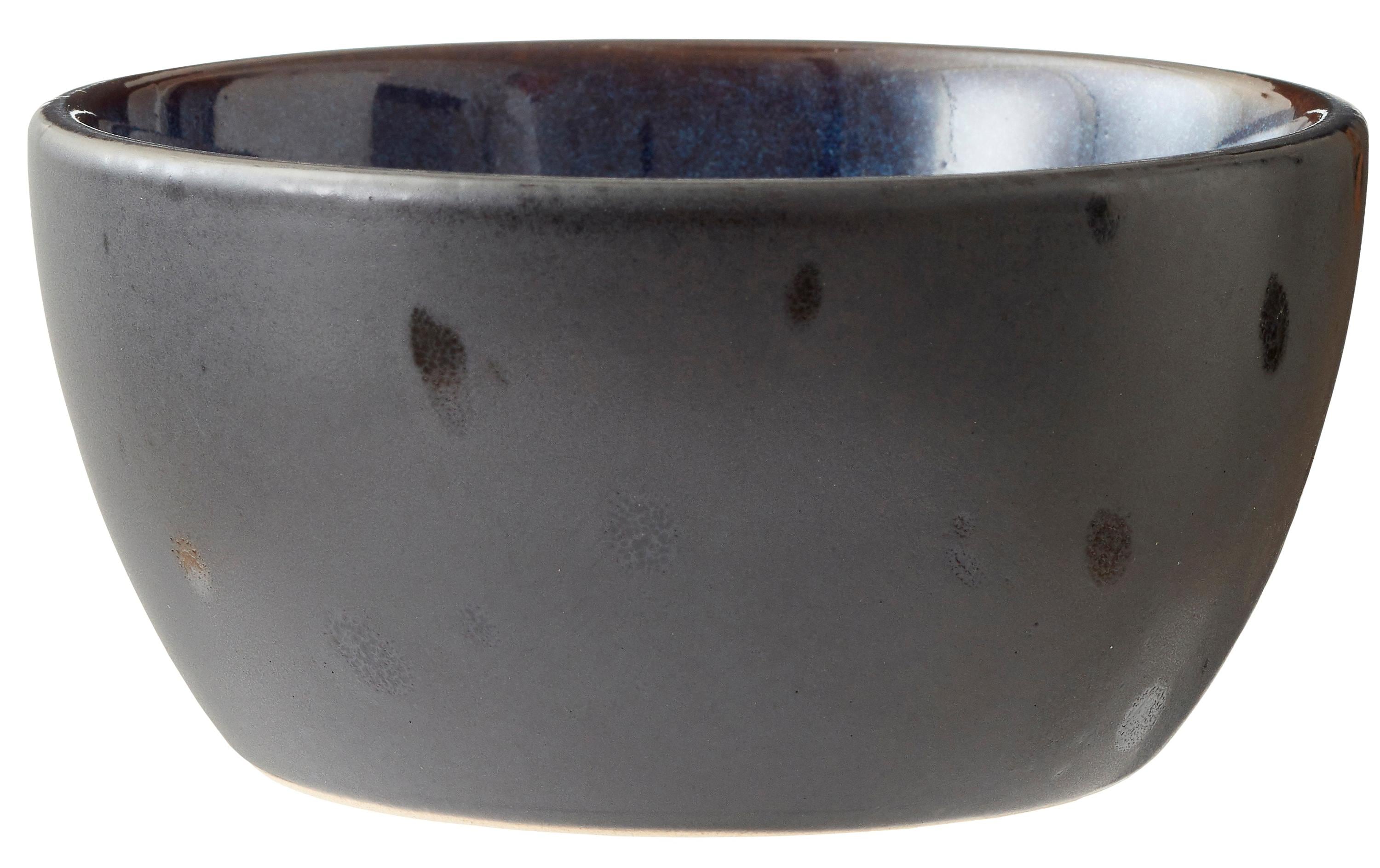 Müslischale 4 Stück, 10 cm, Schwarz/MehrfarbigSchalenset aus Steingut