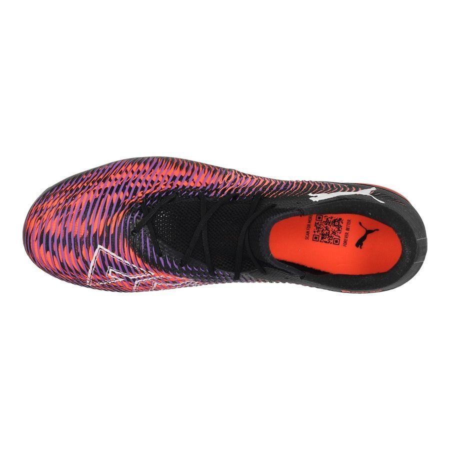 PUMA Future 8 Match Low FG/AG Unlimited - Noir/Blanc/Glowing Red