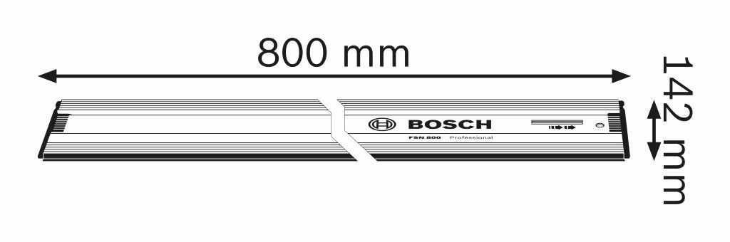 Bosch FSN 800 - 800mm geleiderail - 1600Z00005