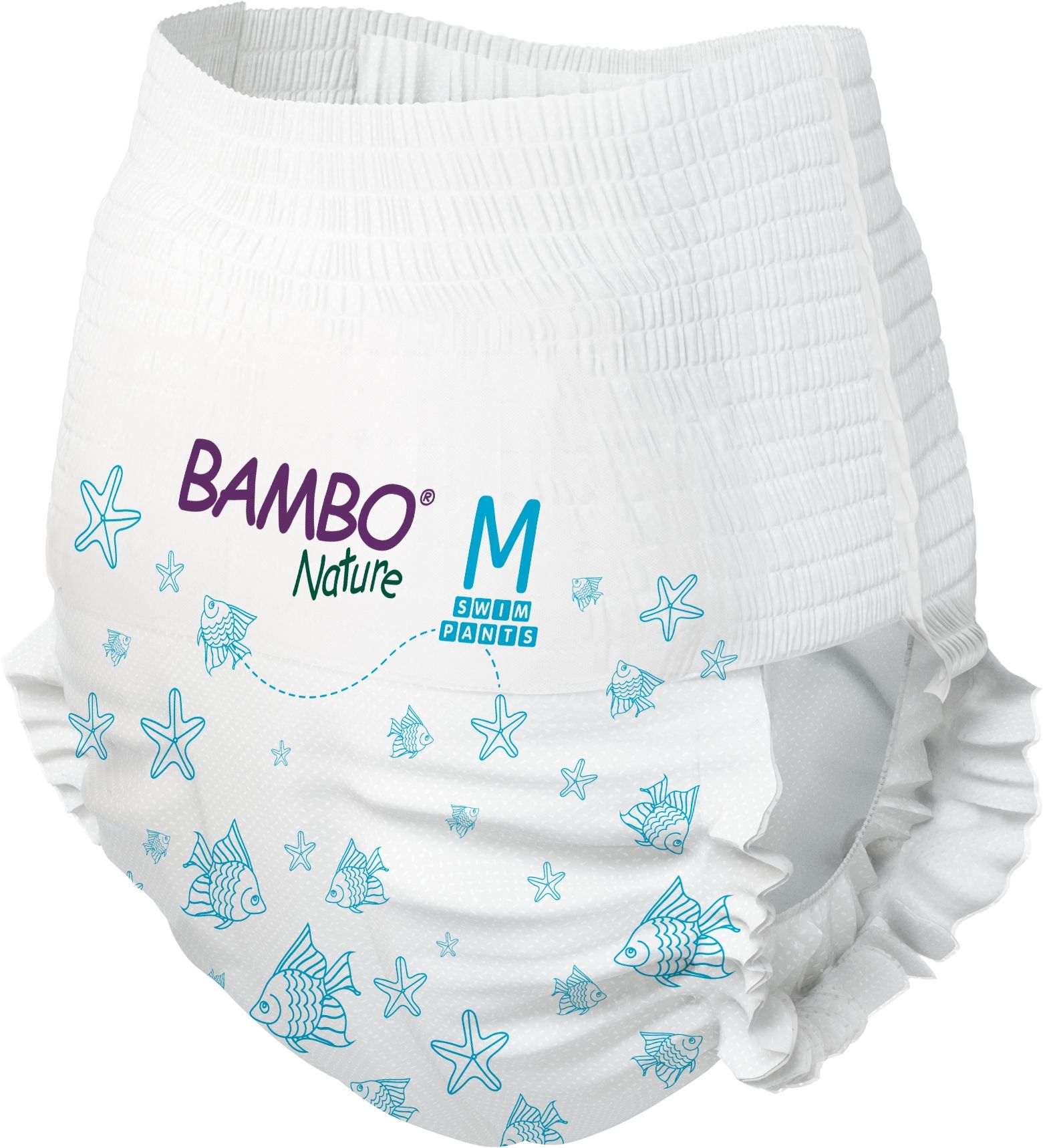 Bambo Nature Zwembroekjes M 12+Kg (12 stuks)