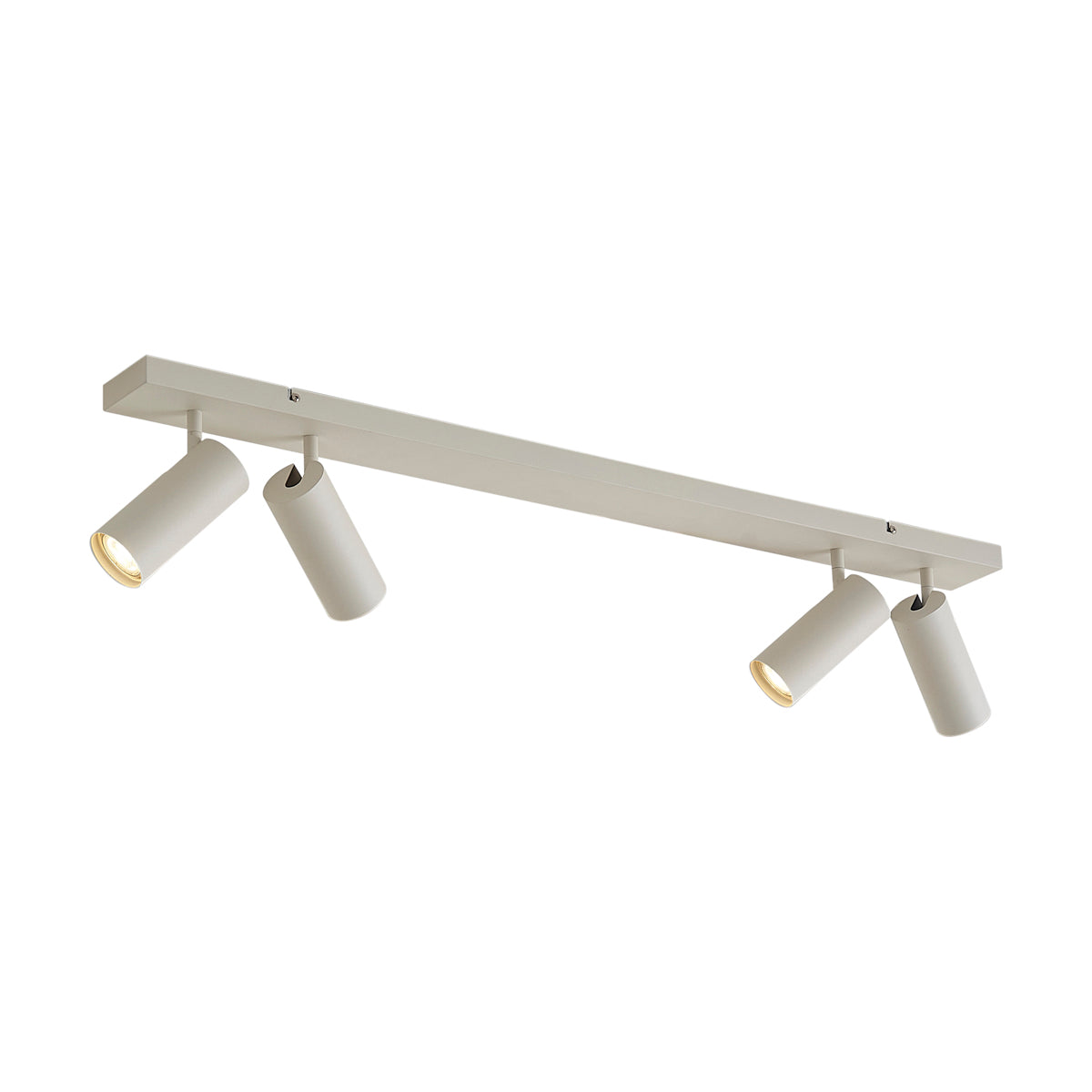 QAZQA Moderne plafondspot beige 4-lichts verstelbaar - Renna