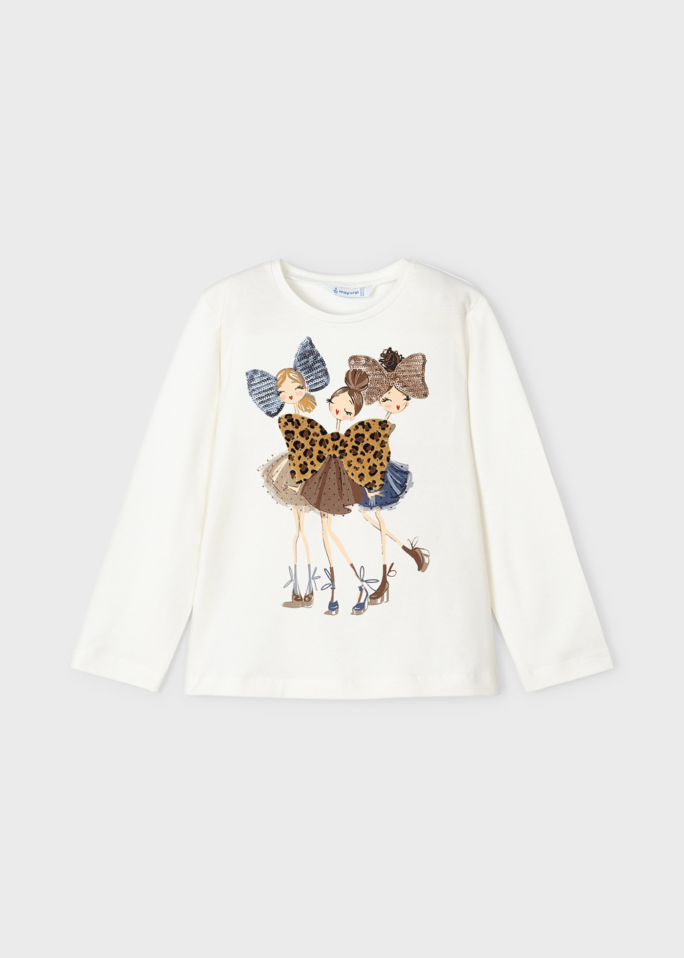 Camiseta feminina de algodão estampado