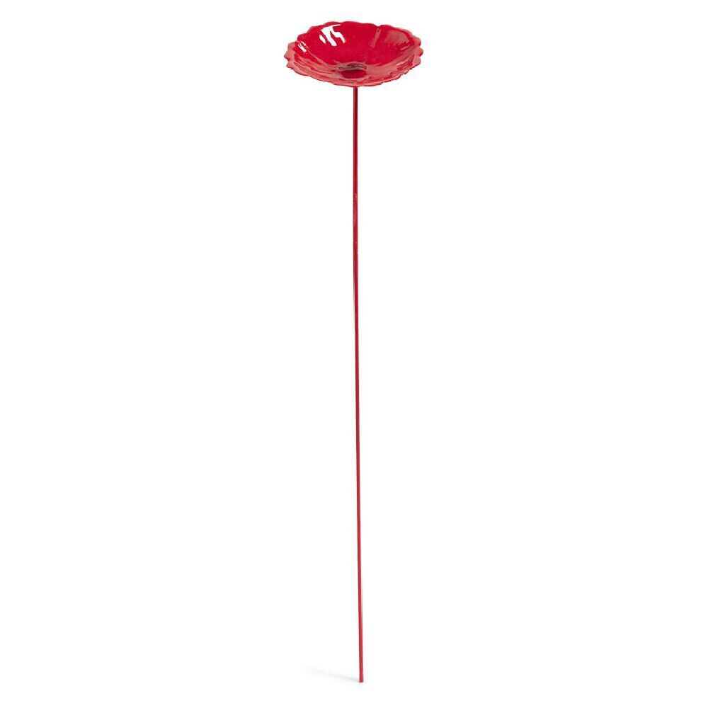 Coquelicot rouge décoration de jardin en métal à planter H26cm