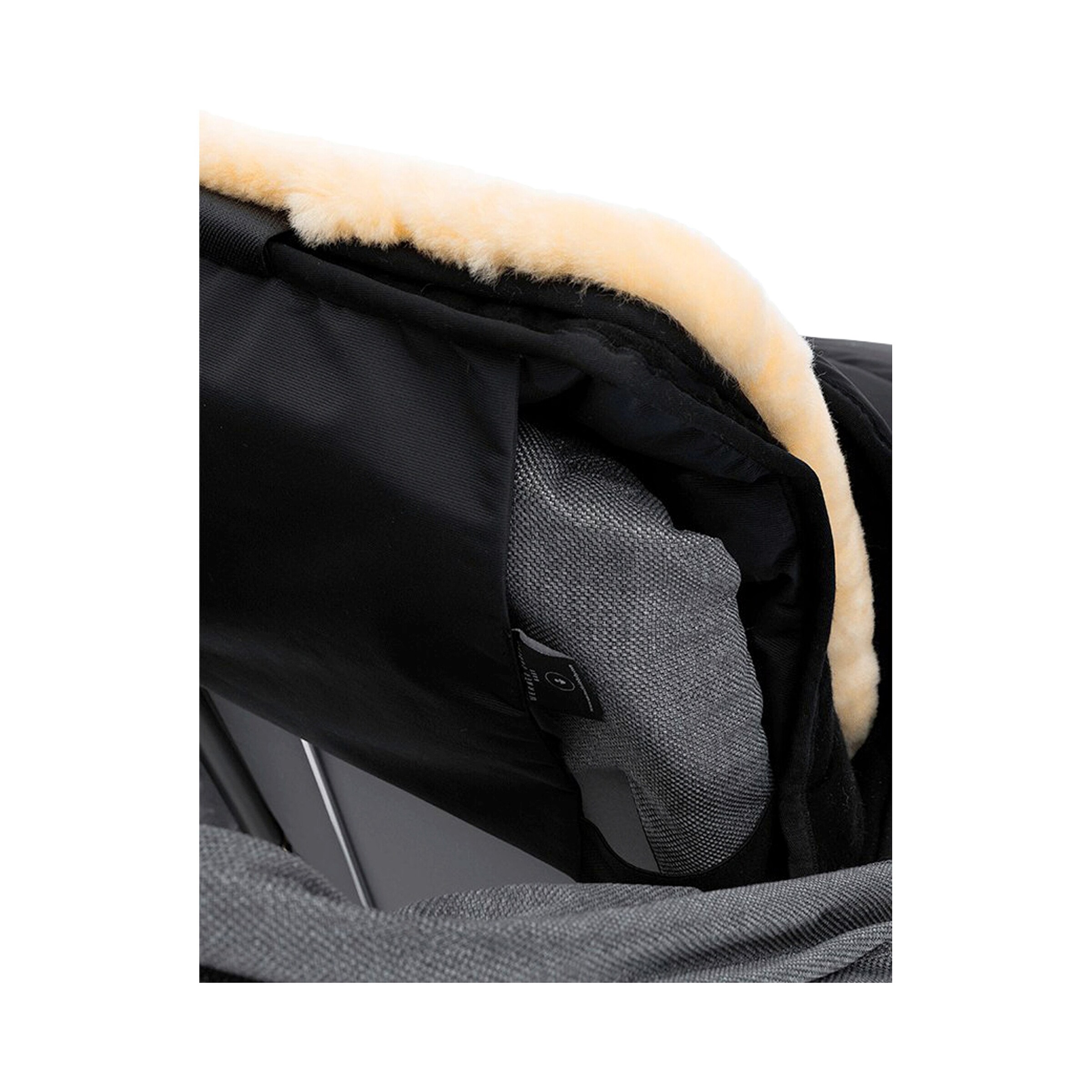 Werner Christ Baby Lammfell-Fußsack Cortina black