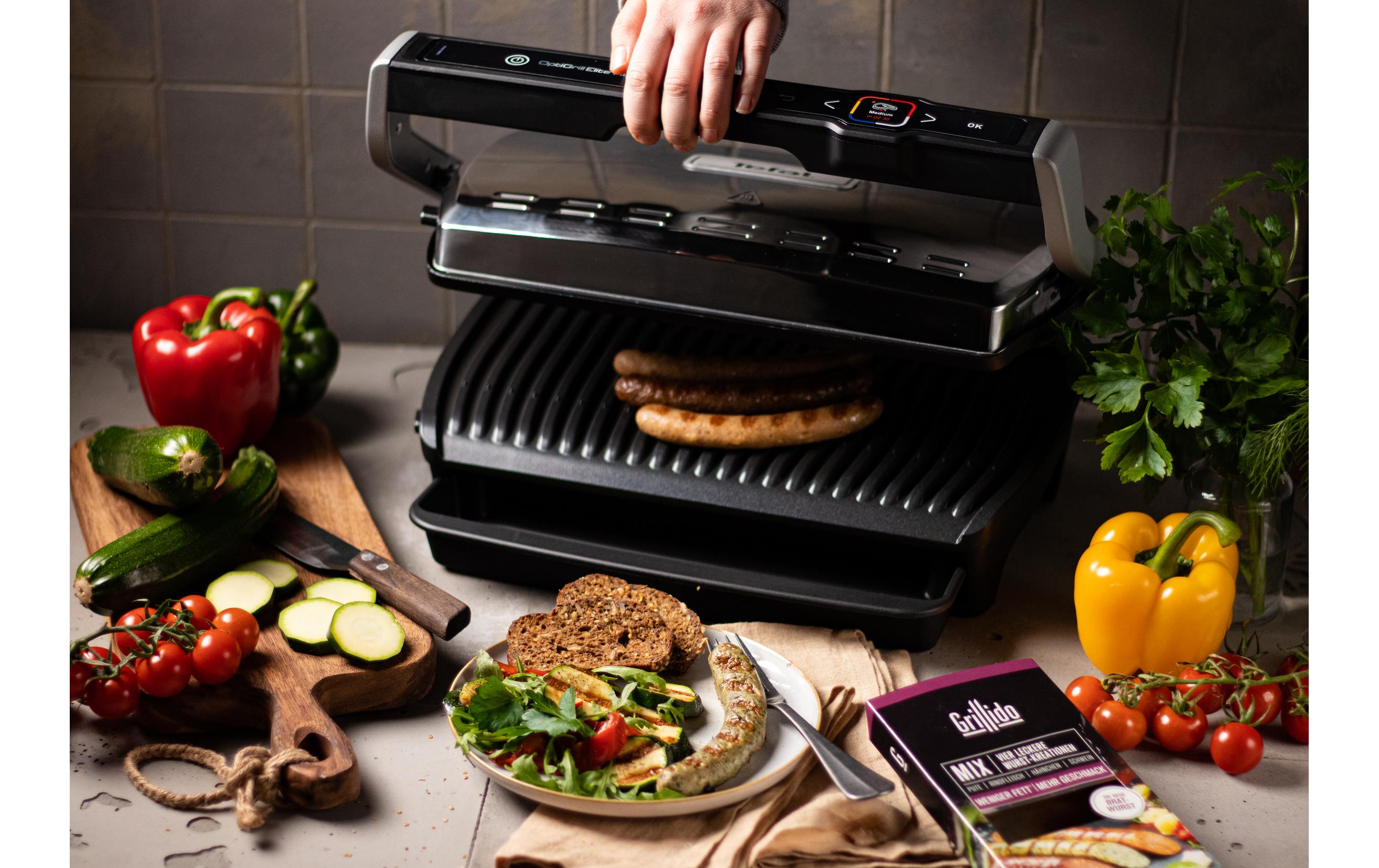 Kontaktgrill Optigrill Elite XL GC760D12 2200 W<br>Kontaktgrill mit 16 Automatikprogrammen