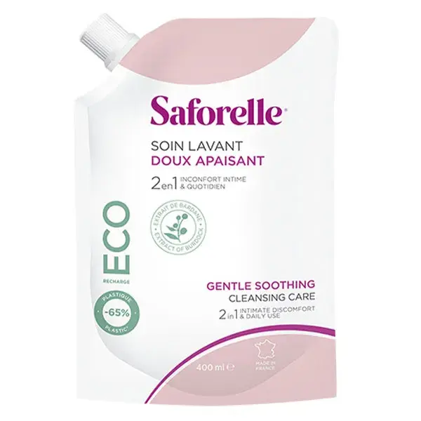 Saforelle Care & Hygiene Sabonete Líquido Suave Eco Refil 400ml