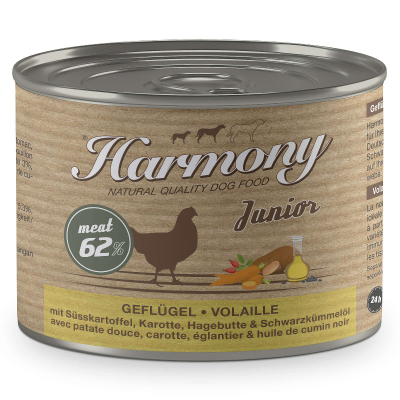 Harmony Dog Natural Nassfutter Junior Geflügel & Süsskartoffel