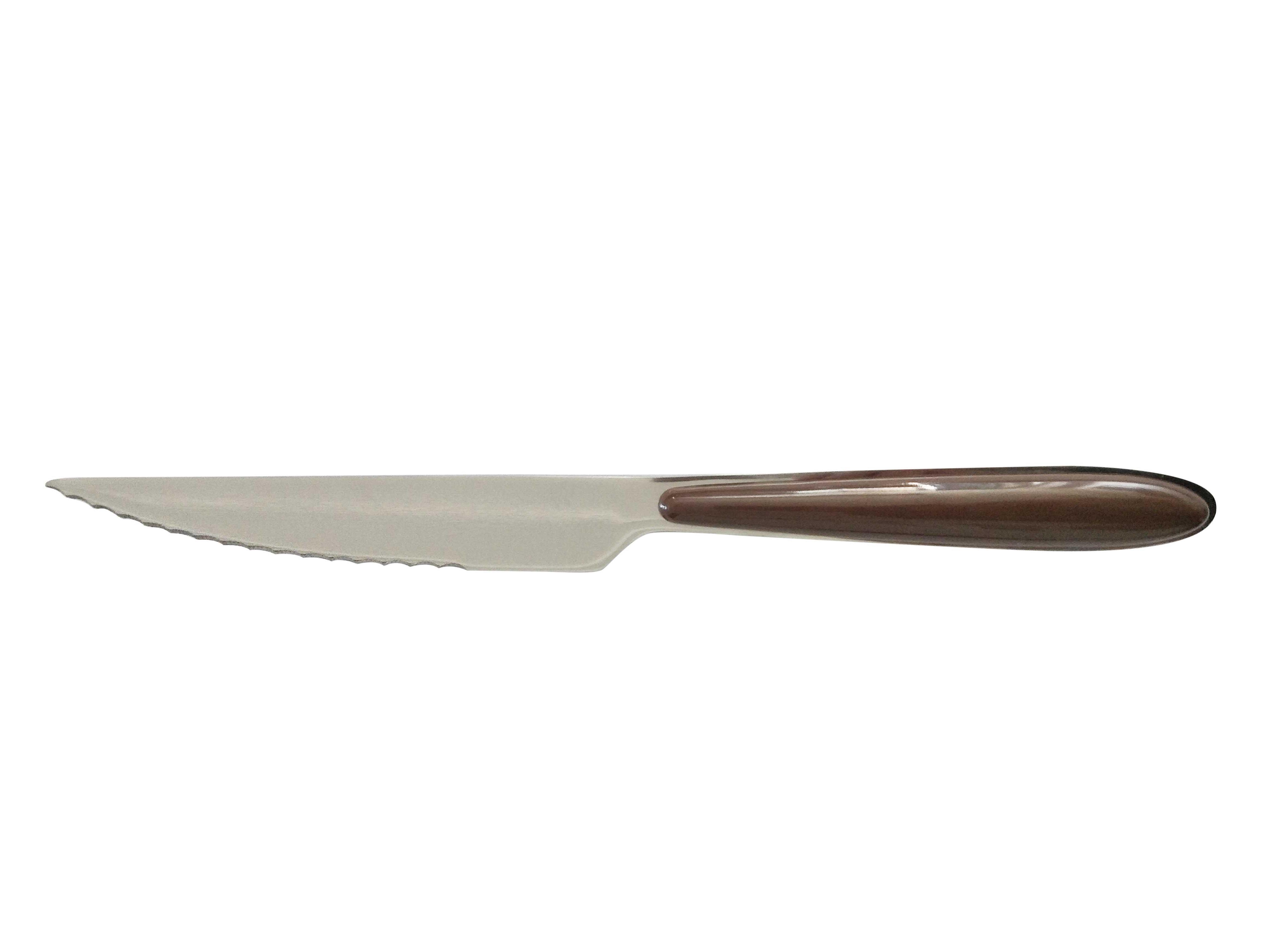FACA DE CARNE PAULINE ACTUEL INOX CABO CINZENTO