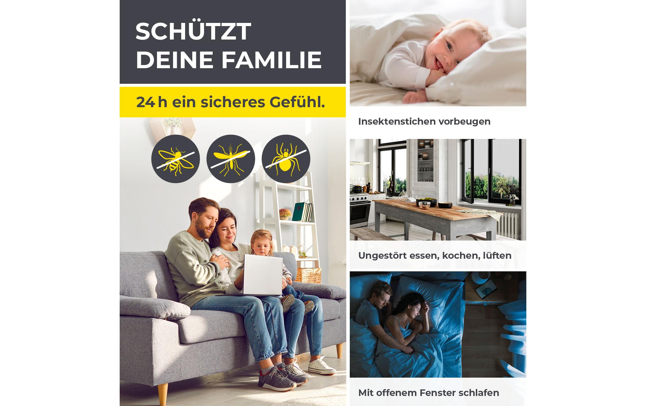 Fliegengitter Magic Click 1.5 x 1.3 mFenster-Moskitonetz