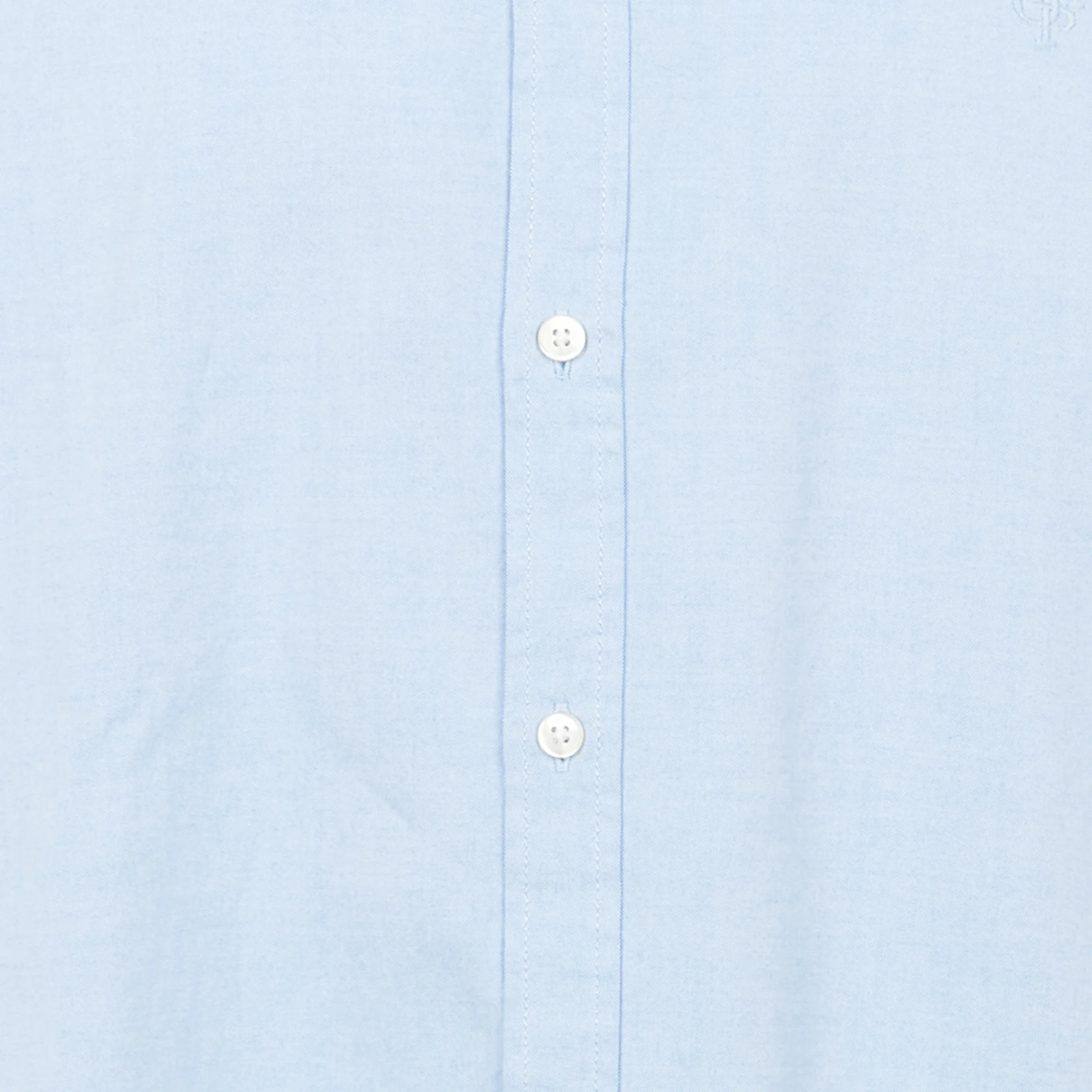 Chemise col classique shaped fit en coton | Bleu