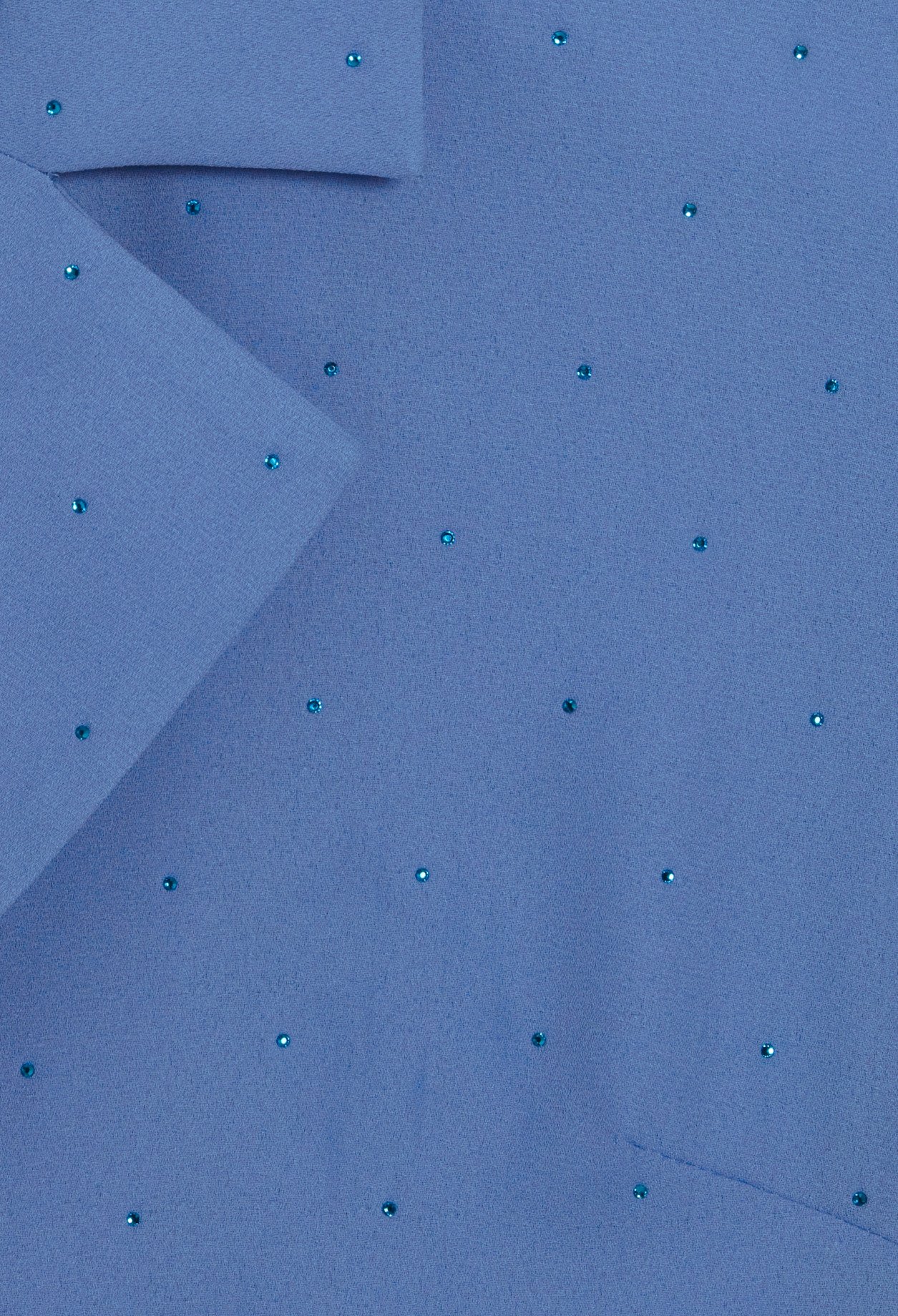 Chemise strassee bleue