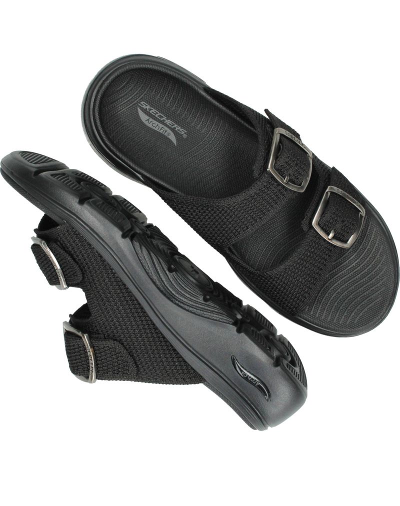 Skechers Go Walk Arch Fit 2.0 - Chloe Slippers Zwart Dames