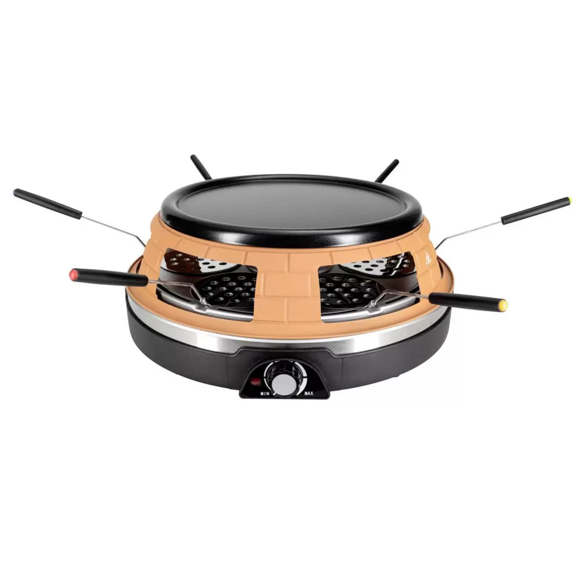 Pizza, Grill und Crêpes-Maker 3in1 Braun