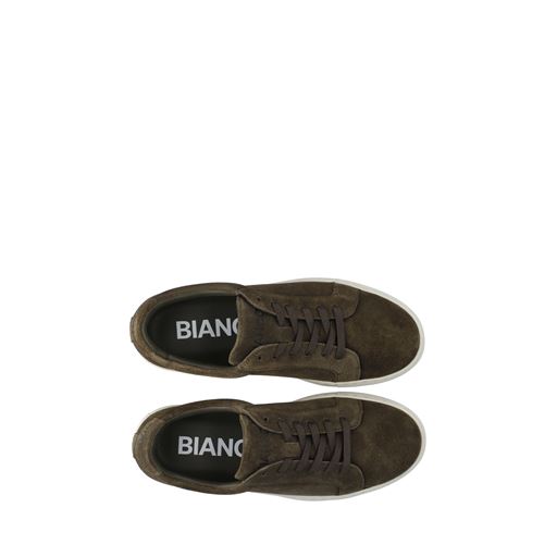 Bianco Jay 2.0 Oiley Suede Sneakers, Olive/Off White, 44