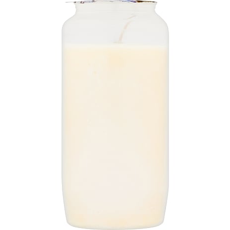 Stort lanternelys i plast 5,5x14 cm - hvid