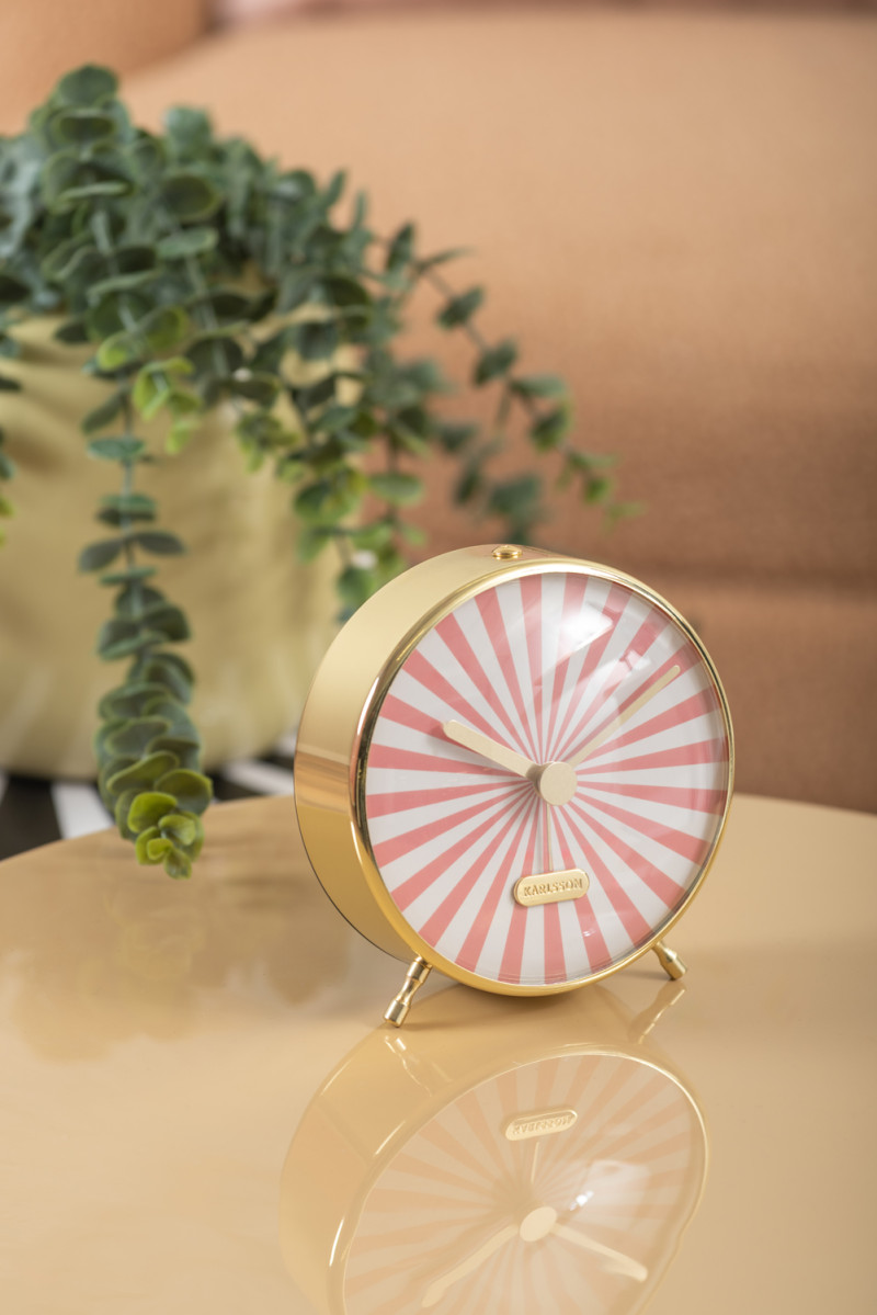Alarm Clock Candy Swirl KA6008SB Soft brown & white