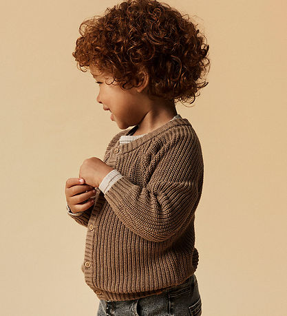 Lil' Atelier Cardigan - Strick - NmnEmlen - Sepia-Tönung