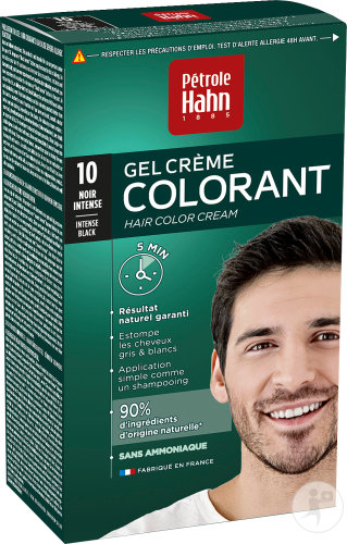 Pétrole Hahn Gel Crème Colorant Sans Ammoniaque 10 Noir Intense 1 Kit