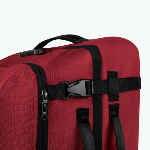 Valise souple 2 roues small Sibiu bordeaux