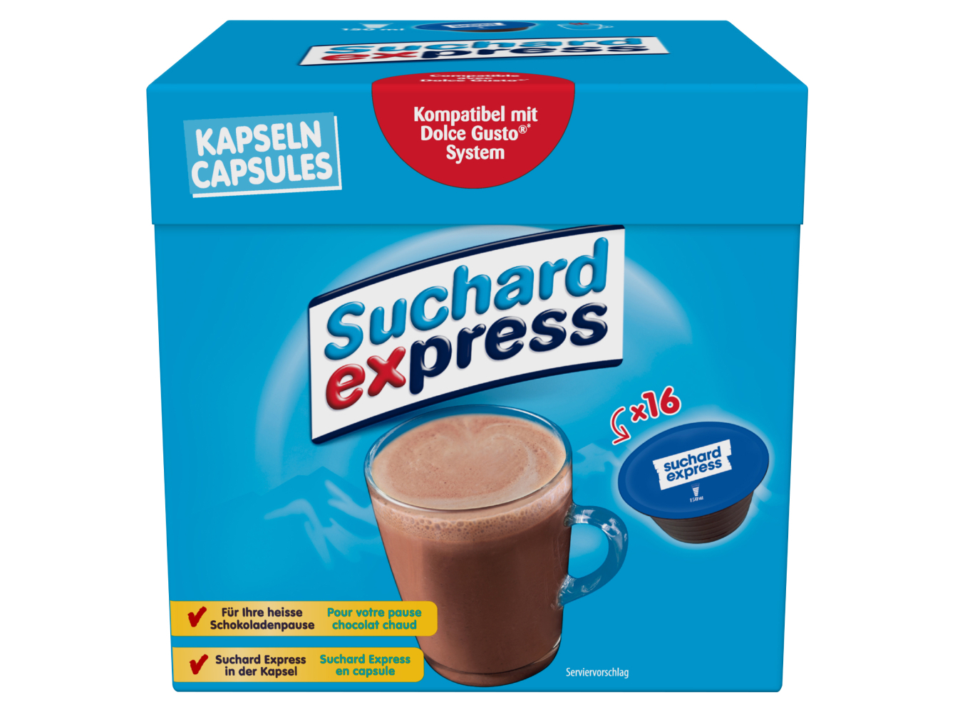 CÁPSULAS SISTDG SUCHARD EXPRESS ACHOCOLATADO 16 UN