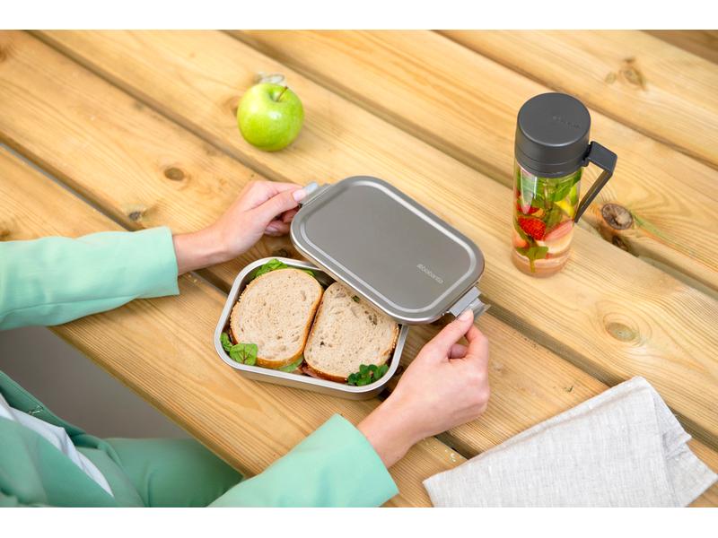 Brabantia Lunchbox Make & Take 1.1 l, Silber Znünibox