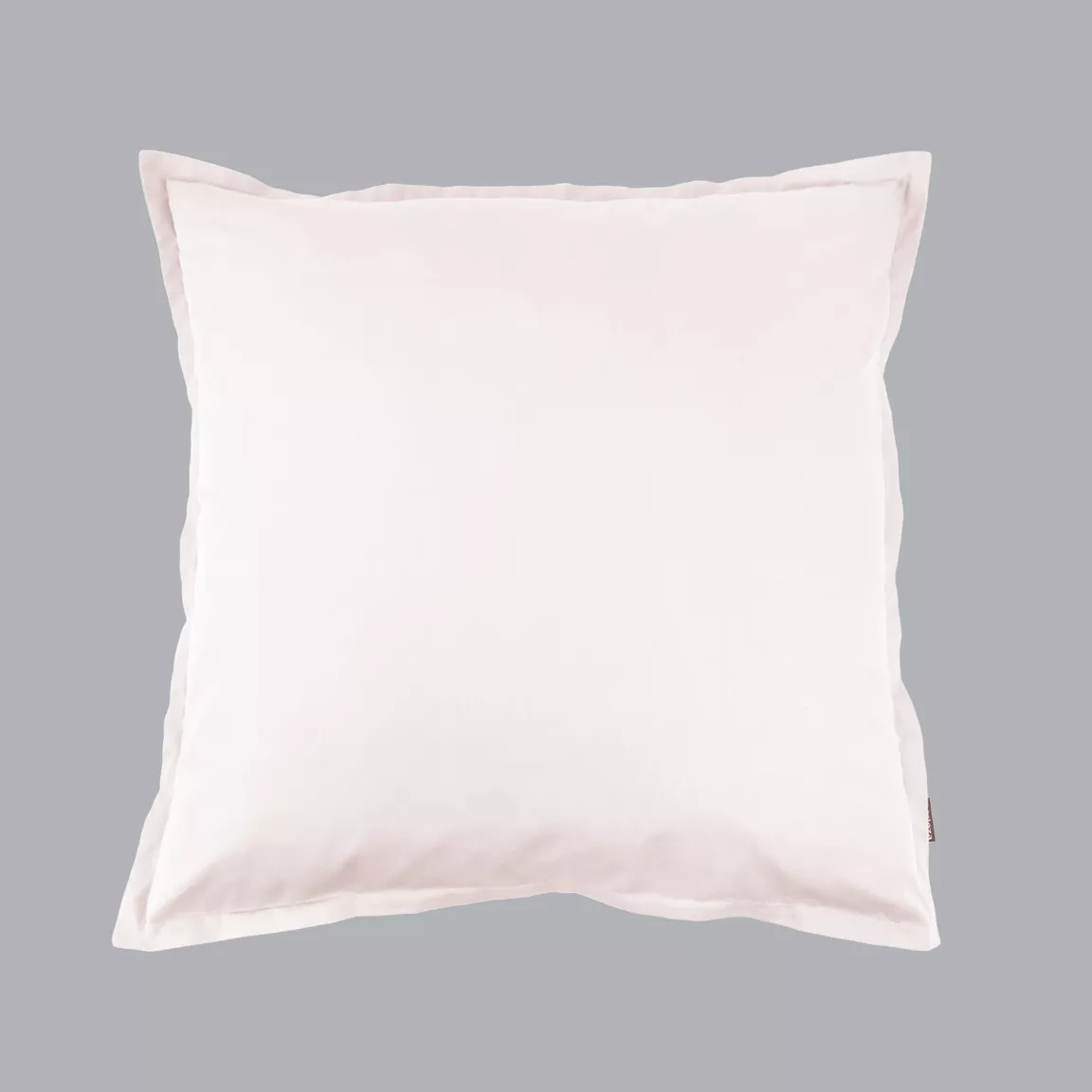 Taie d'oreiller carrée percale de coton (65 x 65 cm) Cali Rose poudré