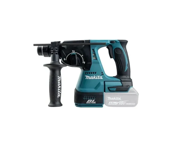 Makita DHR242Z - Roterende hammer - ledningfri - 3 tilstande - SDS-plus - 2 Joule - intet batteri - 18 V