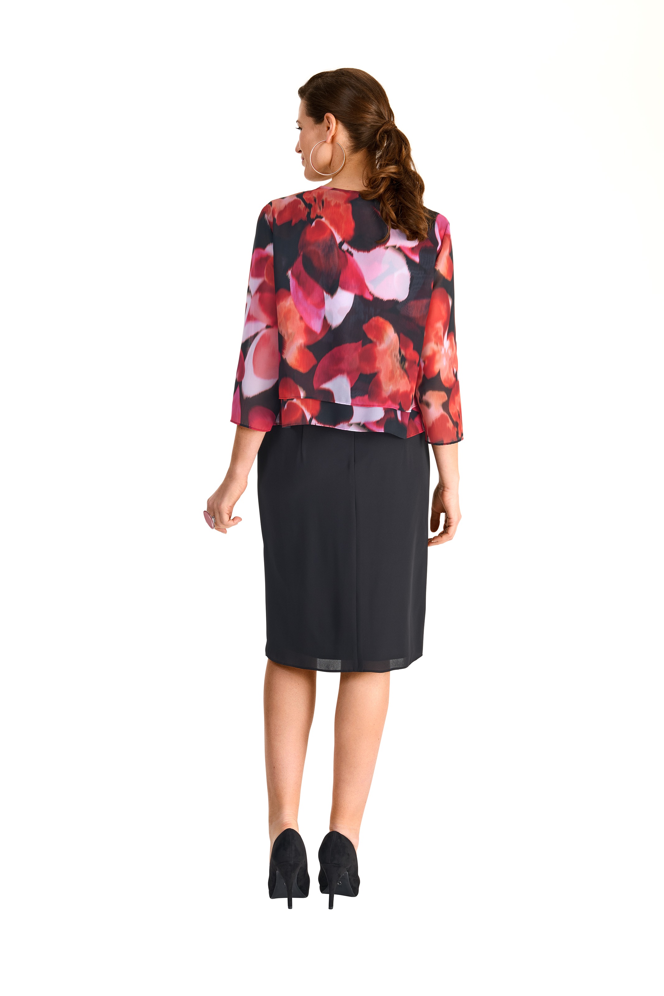 HERMANN LANGE Collection Blusenblazer , transparent, mit floralem Muster