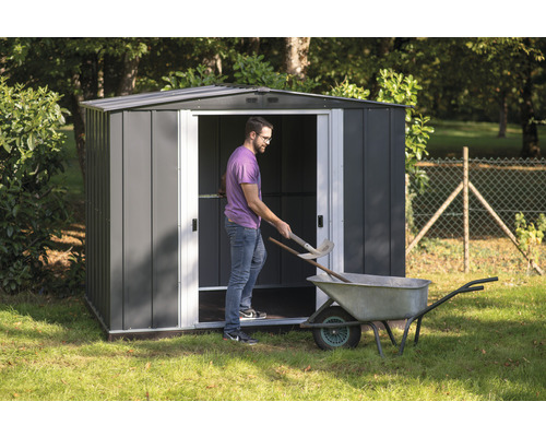 Tuinhuis SPACEMAKER 8x6 253,4 x 181 cm antraciet