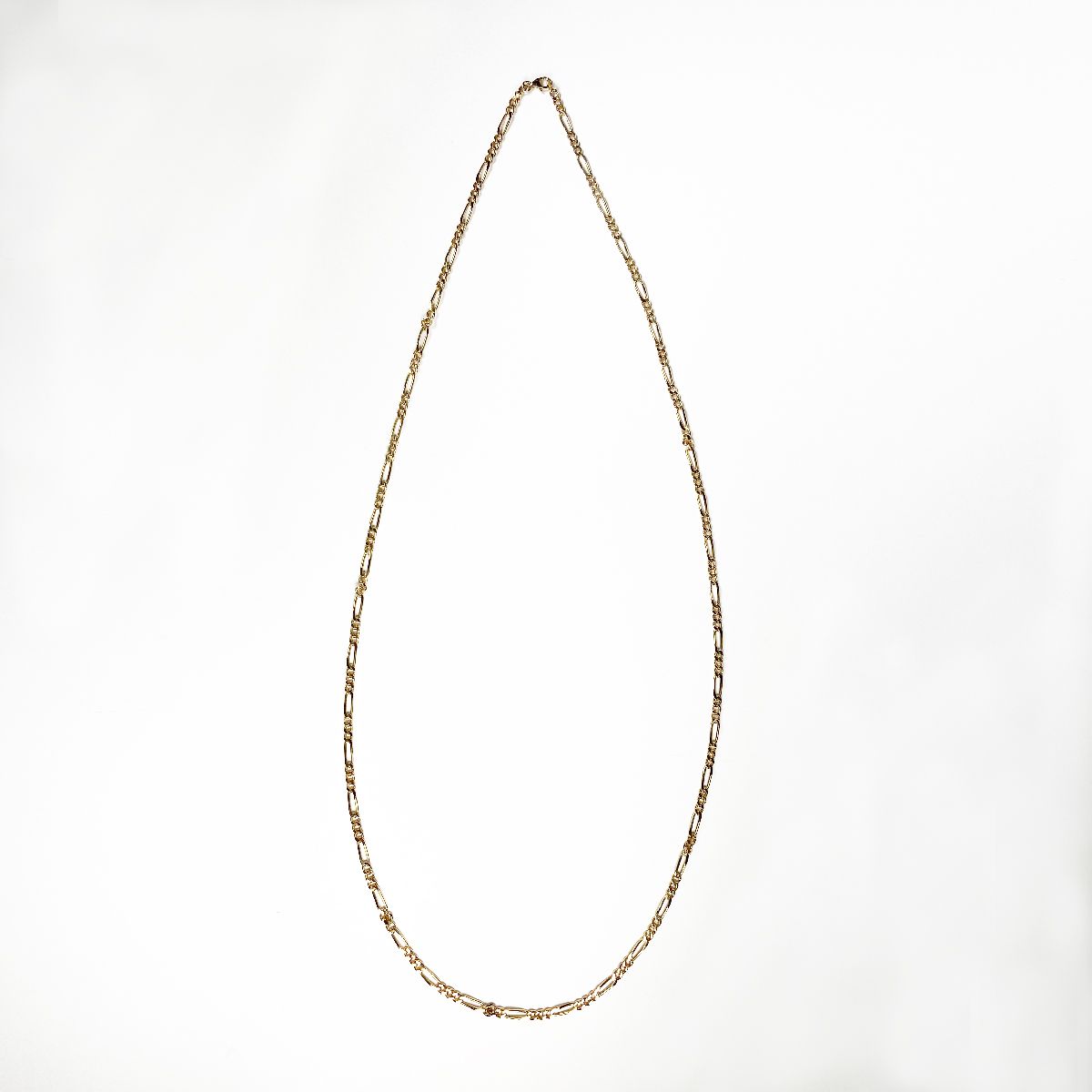 Collier d'occasion or jaune 750 maille cheval alternée 93 cm