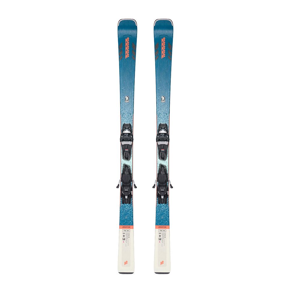 K2 DISRUPTION 78C W + ER3 10 COMPACT QUIKCLIK - Skis piste + Fixations Femme blue
