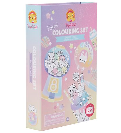 Tiger Tribe Farves?t - Pastel Colouring Set - Kawaii Caf?