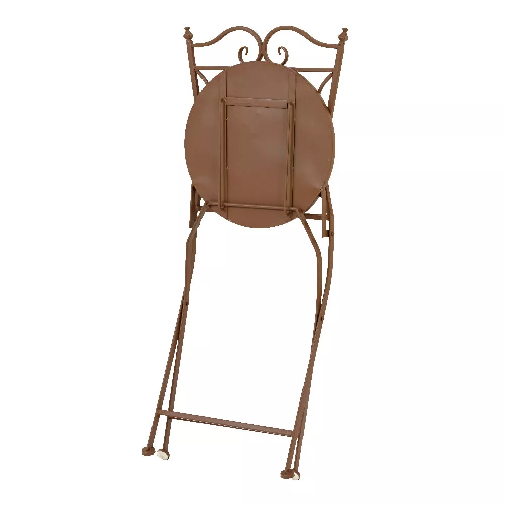 Chaise bistro pliable en mosaïque Aberdeen Marron
