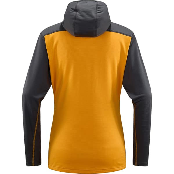 Veste polaire ski rando HAGLÖFS ROC FLASH MID HOOD W MAGNETITE/SUNNY YELLOW