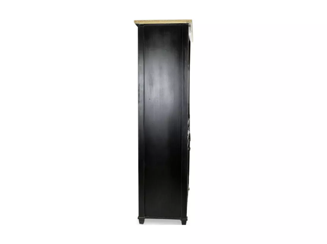 Vaisselier 1 tiroir Bois-MDF Noir - Idéline Décoration d'Autrefois