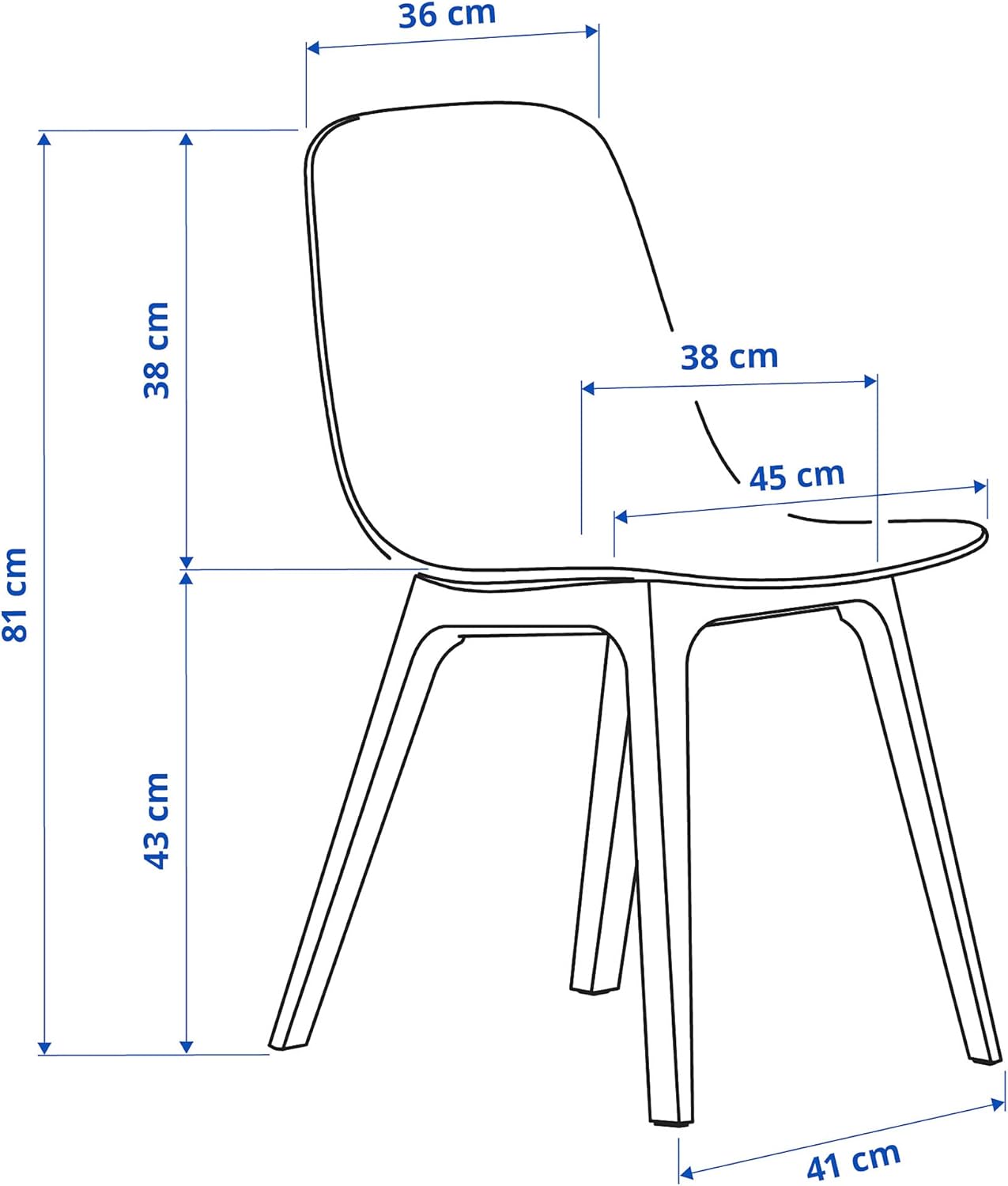 IKEA ODGER/MÖRBYLÅNGA Tisch und 4 Stühle, 140x85 cm, Eichenfurnier braun gebeizt/anthrazit