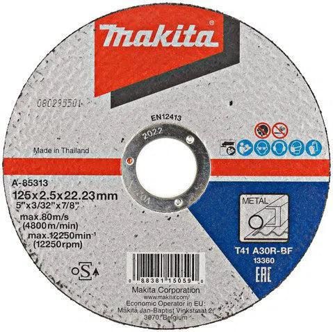 Makita A-85313 Doorslijpschijf 125x22,23x2,5mm staal