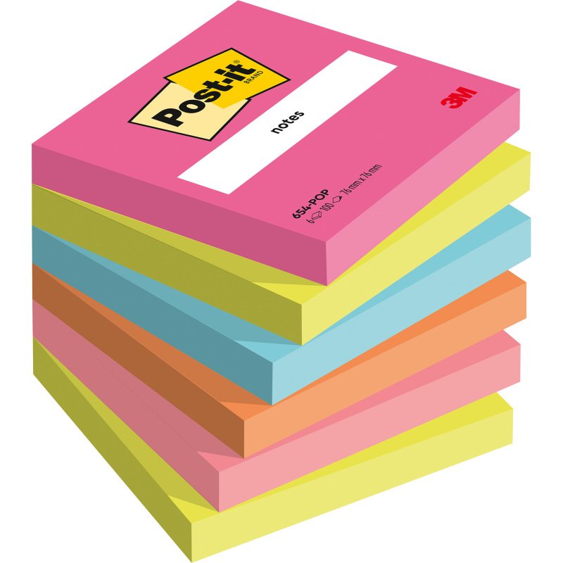 Notes repositionnables couleurs Poptimistic Post-it - bloc de 100 feuilles