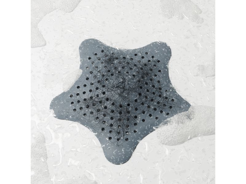 Umbra Waschbeckenstöpsel Starfish Blau Haarfangsieb