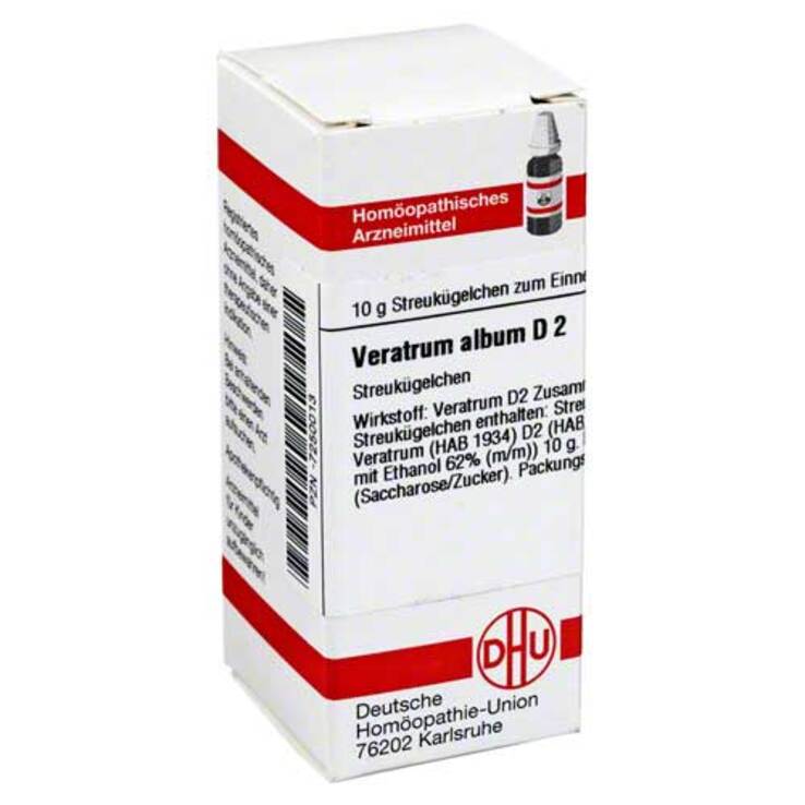 DHU Veratrum album D 2 Globuli, 10 g