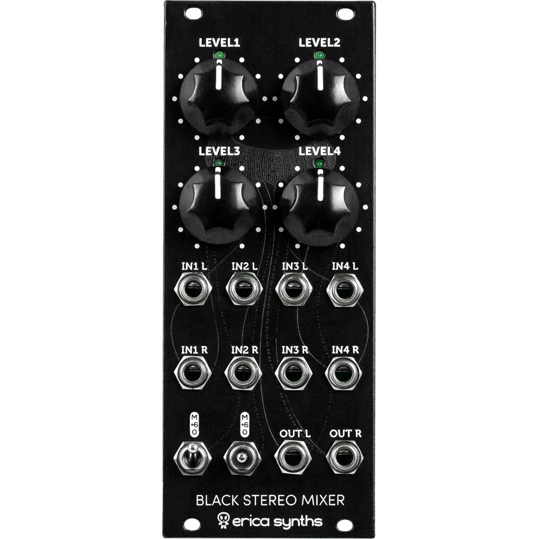 Erica Synths Black Stereo Mixer V3 eurorack module