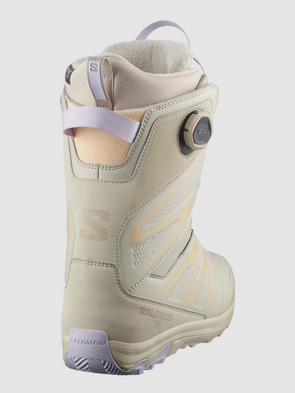 Salomon Ivy SJ BOA 2025 Snowboard Boots crm/peach fuzz/orchd ptal