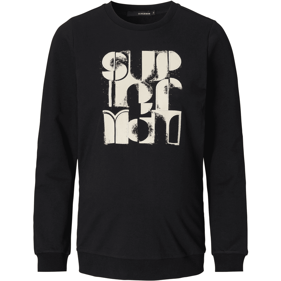 SUPERMOM Pullover Cutler Black