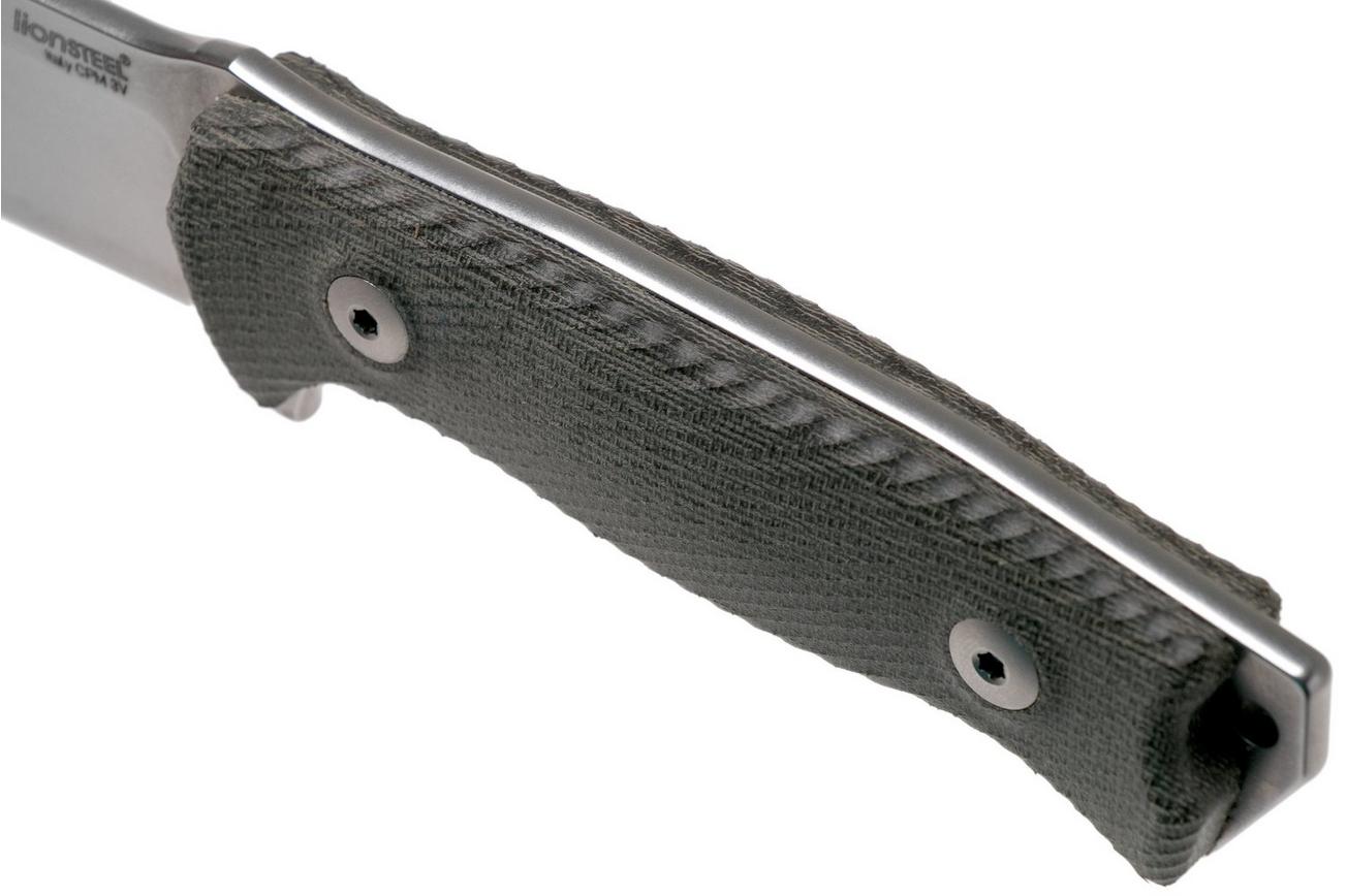 LionSteel M5 CPM 3V, Green Canvas Micarta, Knivesandtools Exclusive survivalmes