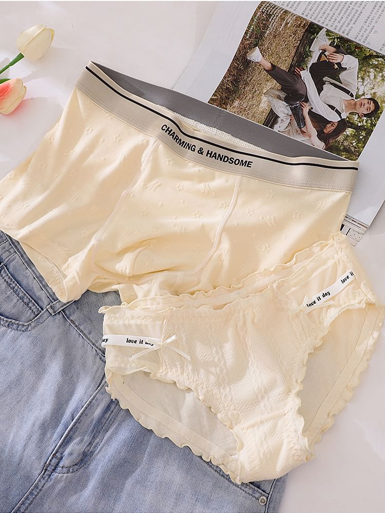 Pancherry - Koppelset: Slip met letters + Boxershort