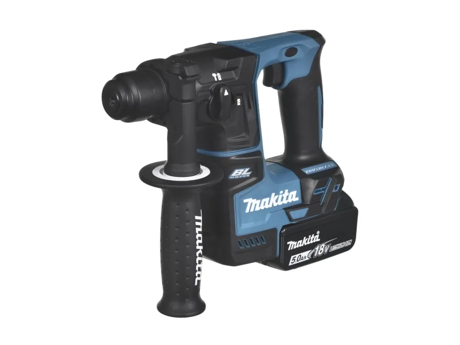 Makita DHR171 - Roterende hammer - ledningfri - 2 tilstande - SDS-plus - 1.2 Joule - til 2 batterier - 18 V - Leveres uden batteri og lader