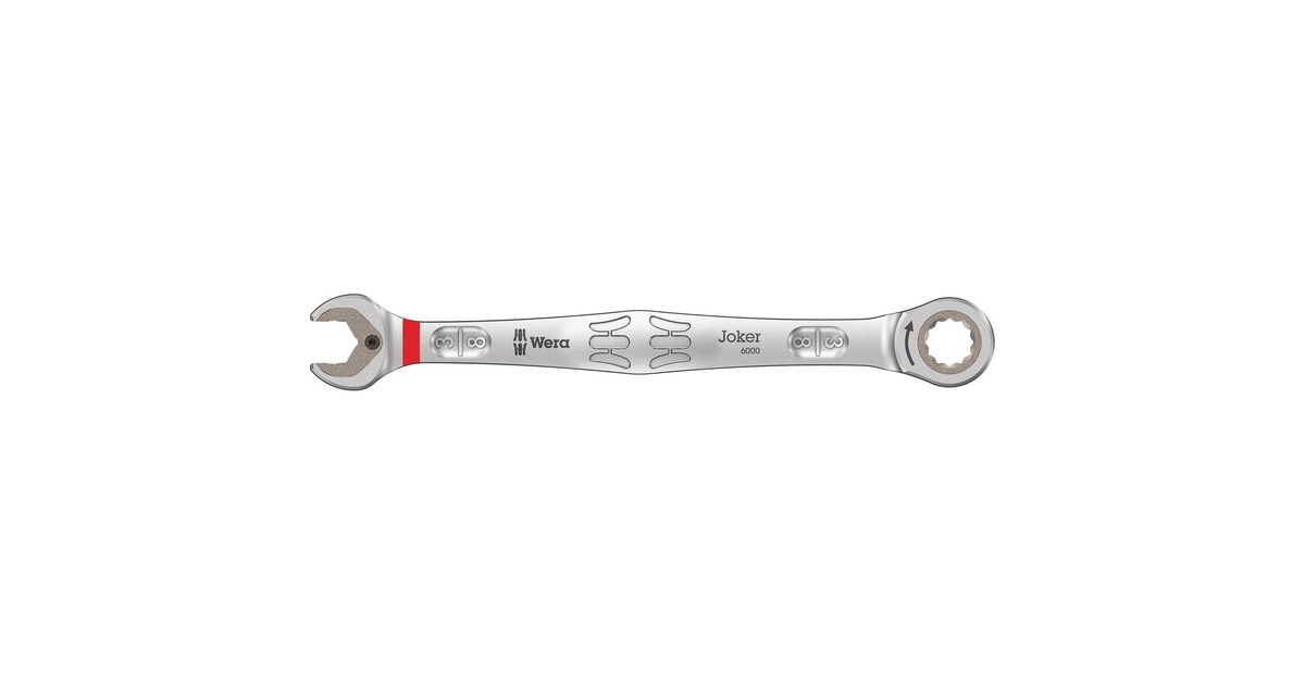 Wera9632 Magneetstrip 6000 Joker Imperial 1 steek-ringratelsleutelset moersleutel  (inch, 8‑delig)