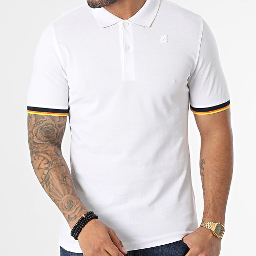 Polo Manches Courtes Vincent K7121IW Blanc